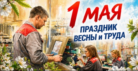Поздравляем всех трудящихся с 1 Мая!