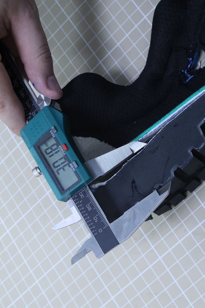 Замеры подошвы