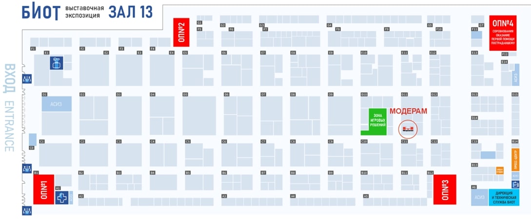 Карта выставки
